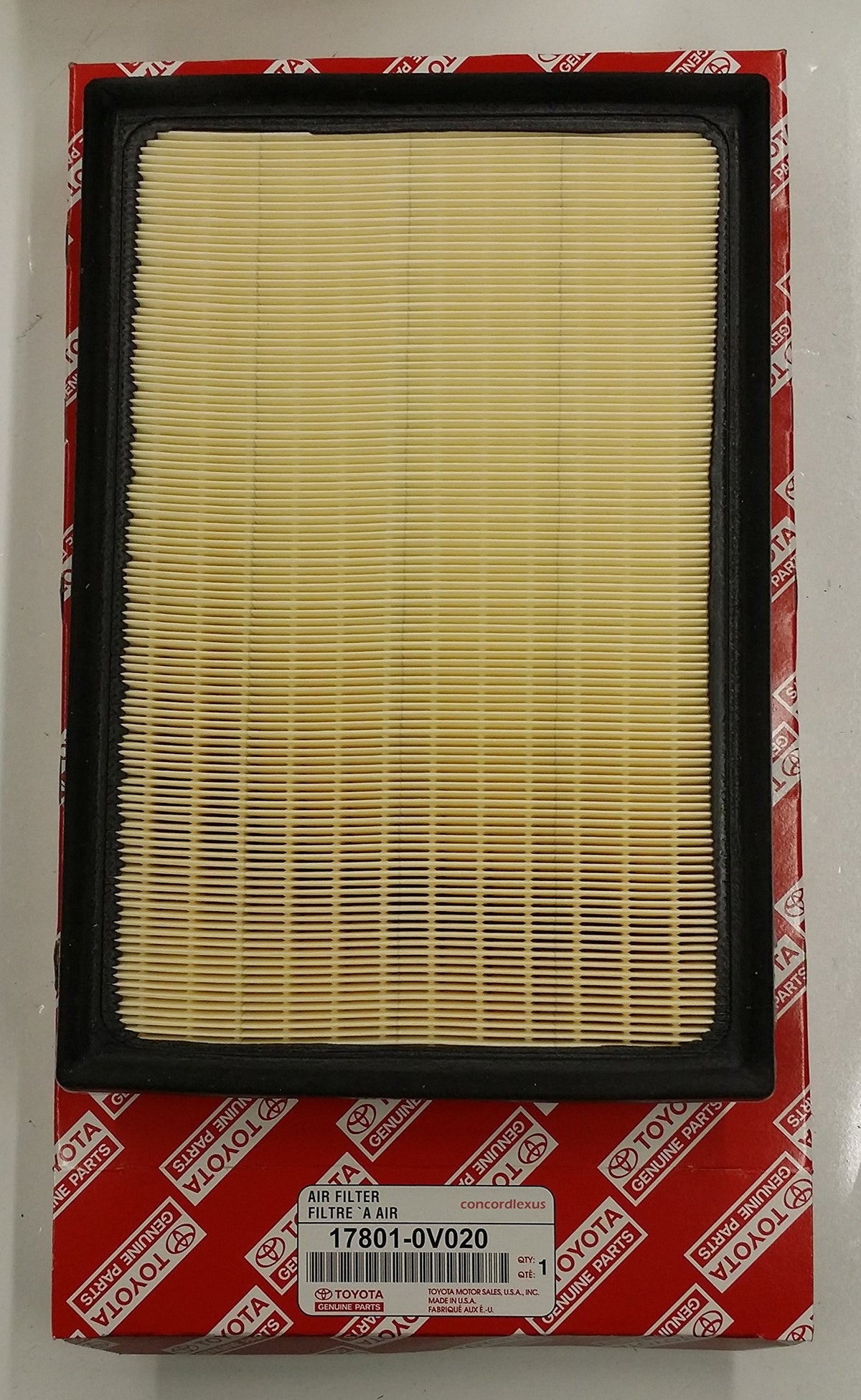 Lexus 17801-0V020, Air Filter