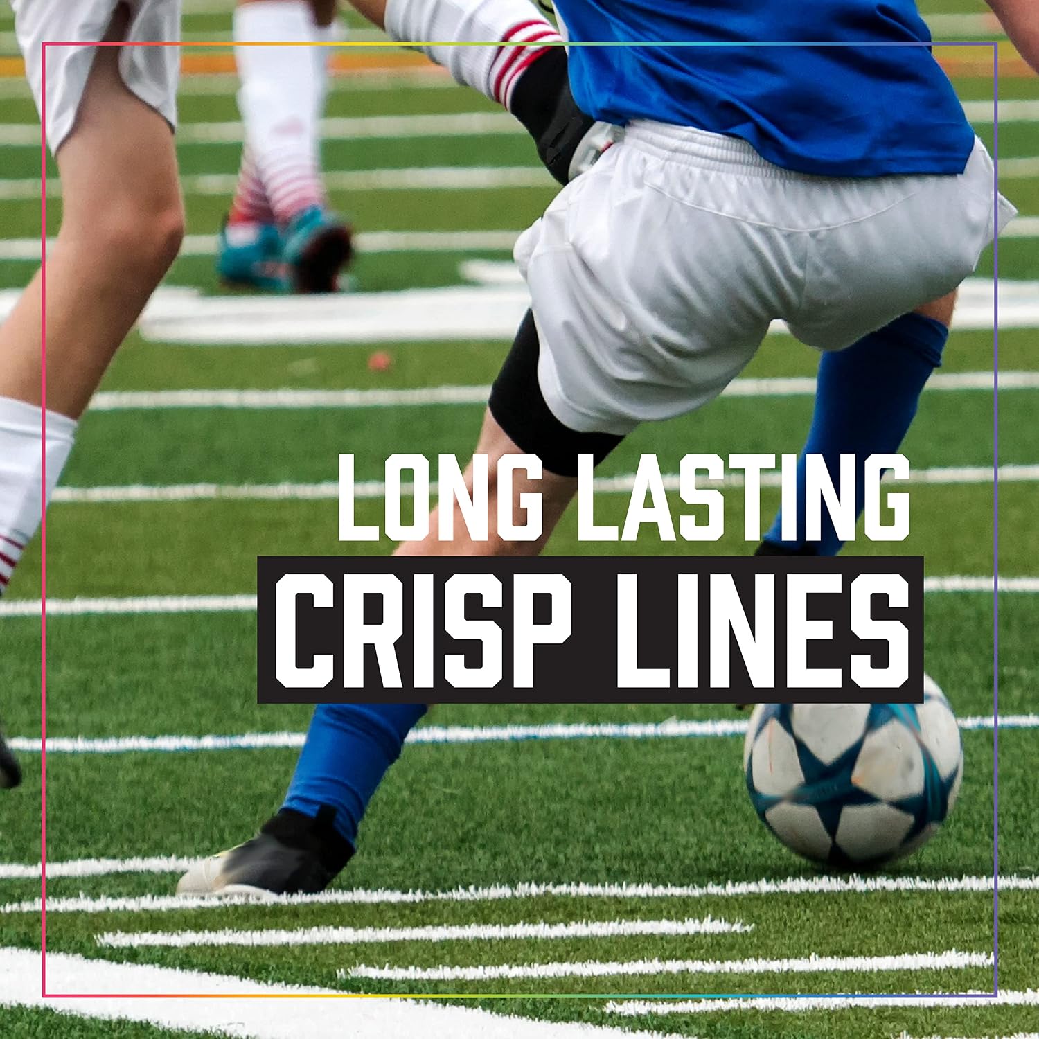20-644 Stripe Athletic Field Marker, White | Long-lasting waterbase athletic field marking paint; dries in 15