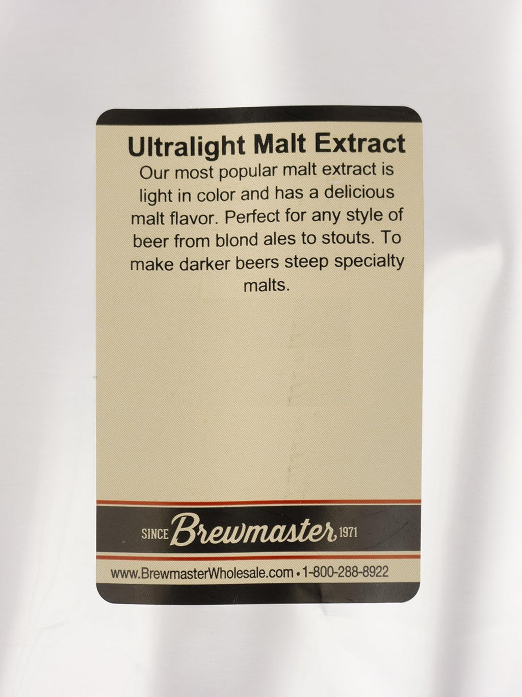 ME10C 5 lb Ultralight Malt Extract Bag