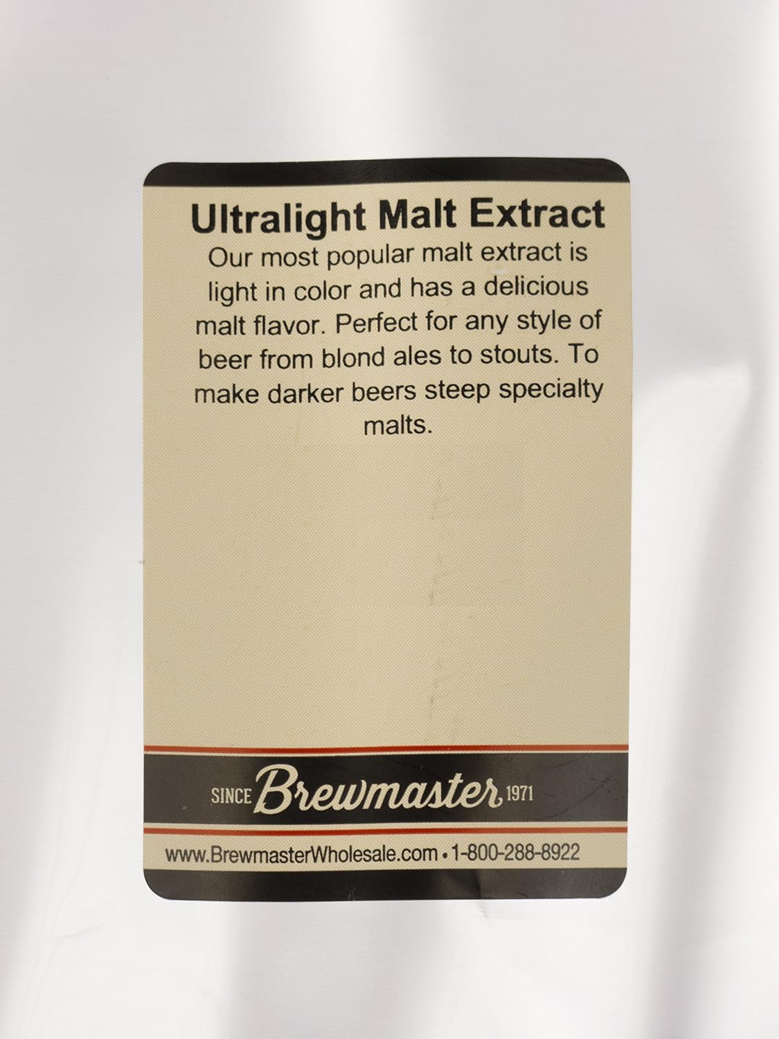 ME10C 5 lb Ultralight Malt Extract Bag
