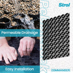 PebbleLock Interlocking Permeable Paver Grid Heavy-Duty, 64 sq ft 12 Pack
