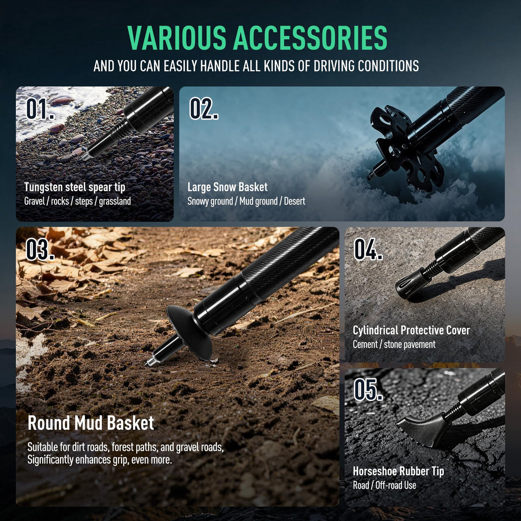 Tactical Hiking Stick Trekking Pole
