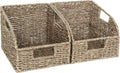 Wicker Baskets for Organizing, Pantry Organizers and Storage, Seagrass Storage Basket for Pantry Shelves, Natural, 2