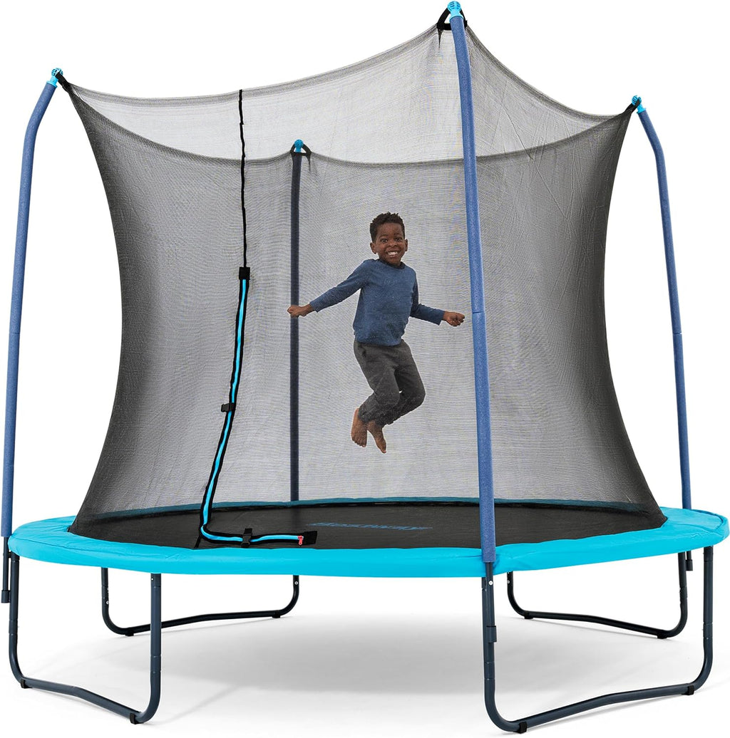 Xtreme Air 10FT 12FT 15FT Outdoor Trampoline for Kids and Adults, No-Gap Security Enclosure Net, Foam-Padded Poles