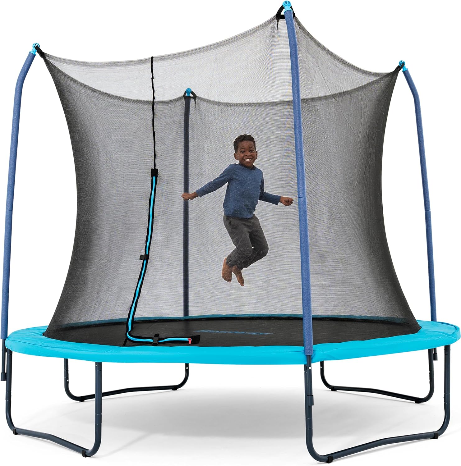 Xtreme Air 10FT 12FT 15FT Outdoor Trampoline for Kids and Adults, No-Gap Security Enclosure Net, Foam-Padded Poles