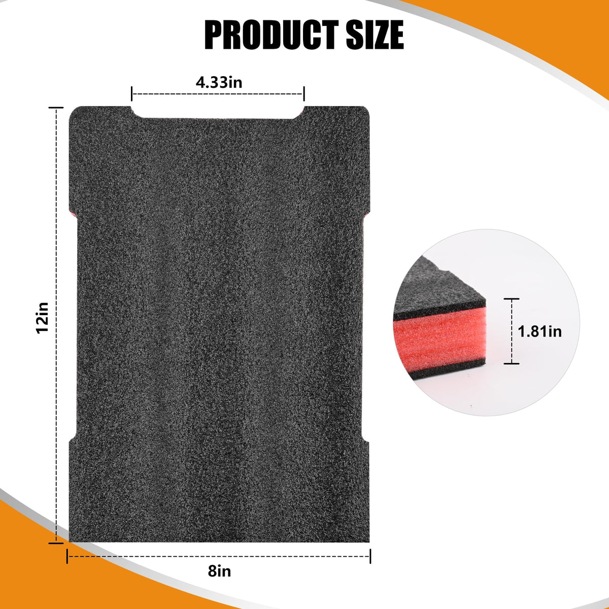 48-22-8435 Tool Box Foam Inserts for Milwaukee Packout, 2 Pack