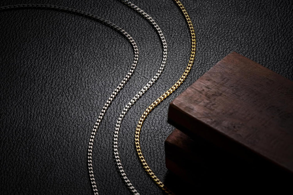 RIDGE 5mm Curb Chain for Men, Rugged and Durable Men’s Chain Necklace with Secure Clasp