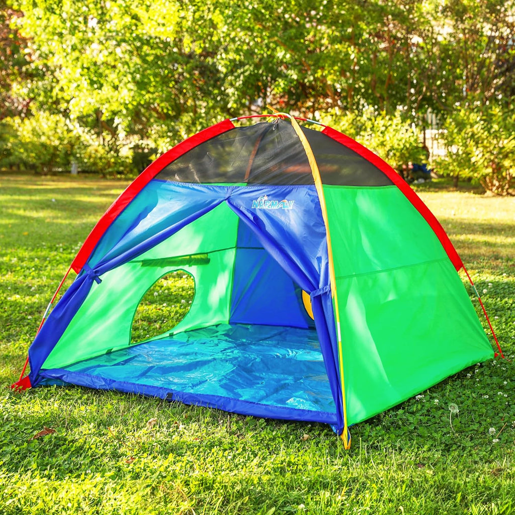 Play Tent Easy Fun Dome Tent for Kids Indoor/Outdoor Fun - 60 x 60 x 44 inch | Playhouse for Boys, Waterproof Floor