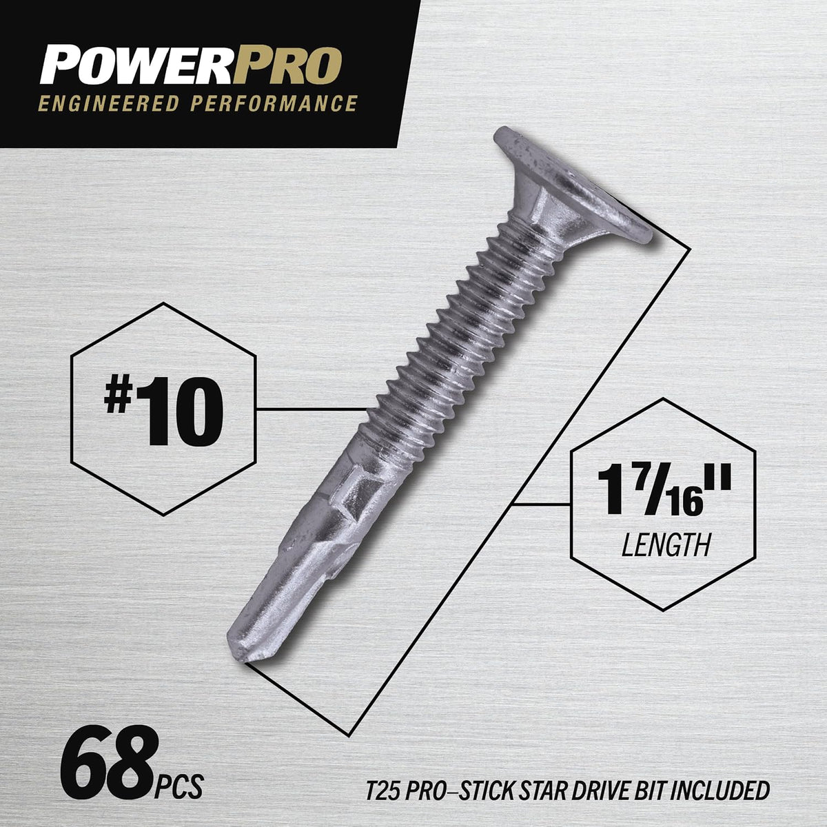 Premium Star Drive Wafer Sheet Metal Screws (#10-32 x 1-7/16'') - 1lb Box, Bronze (116150)