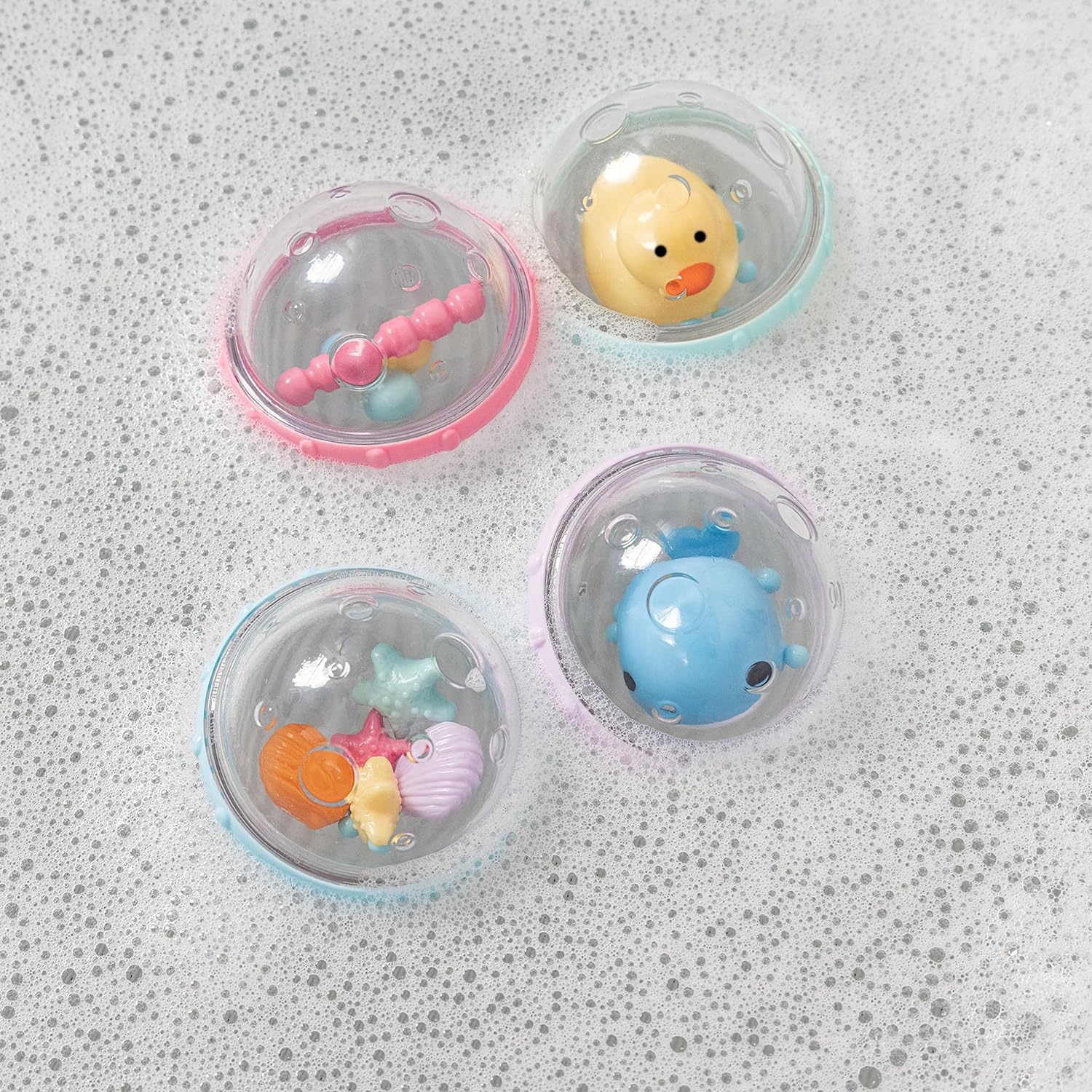 Float & Play Bubbles Baby and Toddler Bath Toy, 4 Count