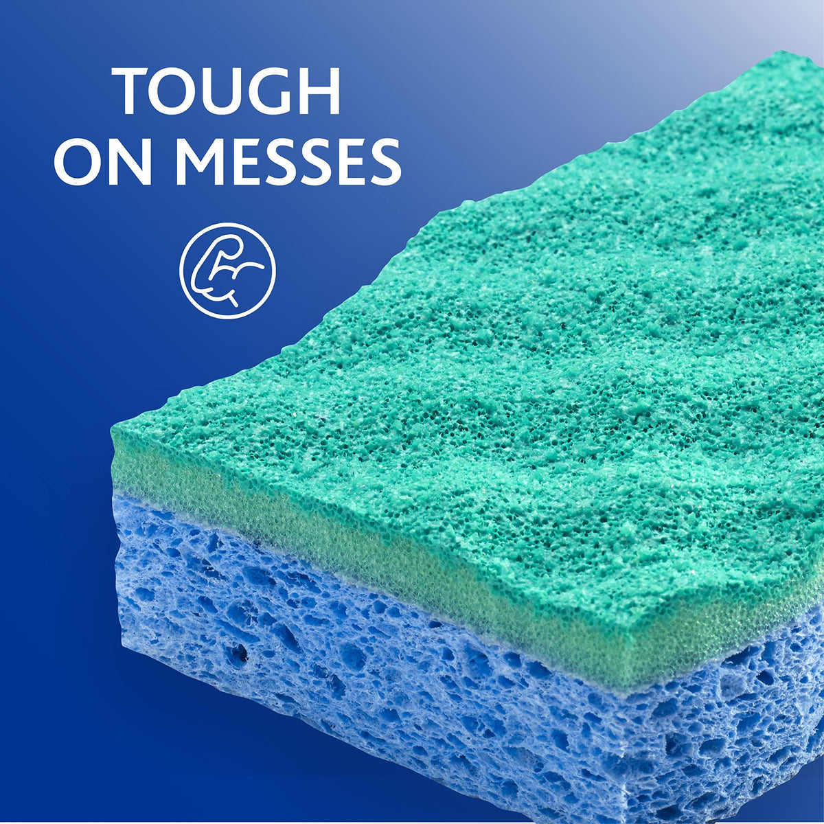 Multi-Use Scrunge Scrub Sponge 6 Count (Pack of 4)