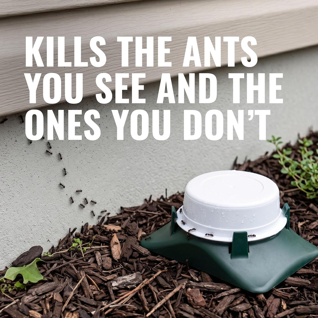 T1804-6 Outdoor Ready-to-Use Liquid Ant Bait Killer and Trap - Kills Common Household Ants - 4 Bait Stations |