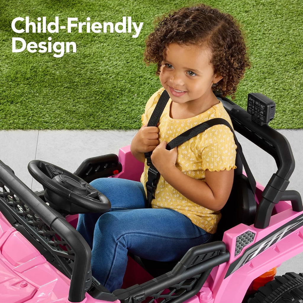 Best Choice Products Kids 12V Electric Ride On UTV Car and Trailer w/Parent Control, LED Lights, 2 Speeds, Bluetooth