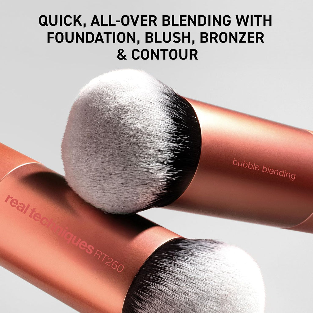 Bubble Blending Brush, Makeup Brush For Foundation and Tint | Face brush for liquid and cream products, ultra dense