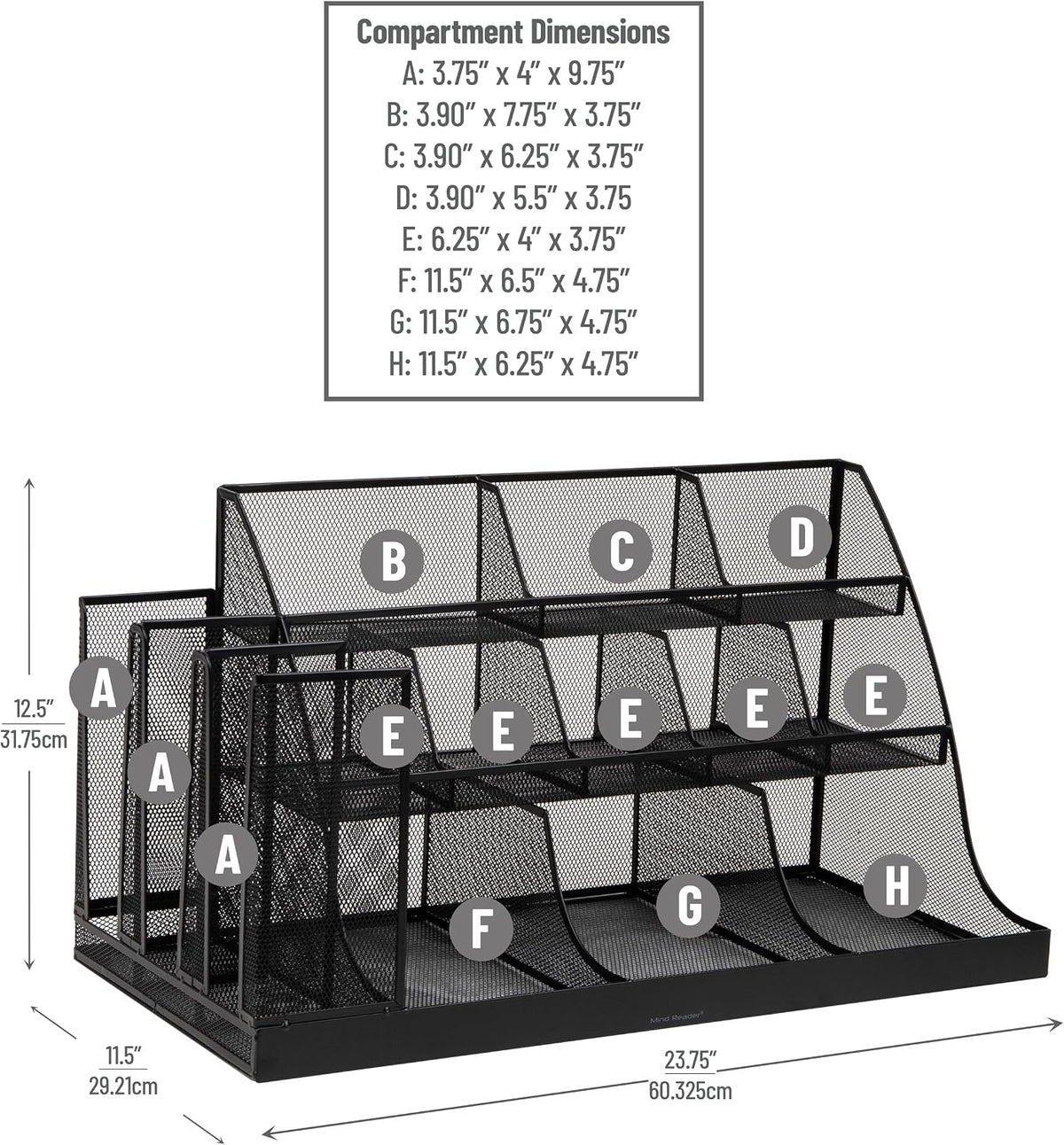 Cup and Condiment Station, Breakroom Countertop Organizer, 3-Tier Storage for Office Coffee Stations and Shared