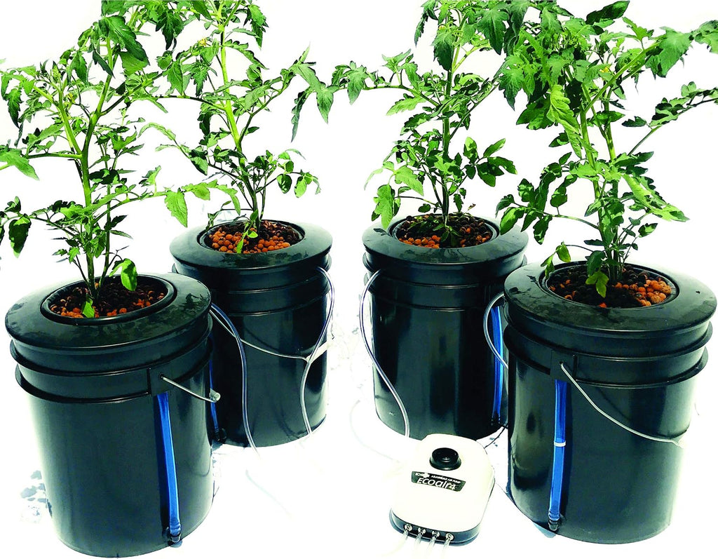 The Atwater HydroPod - Dual DWC Deep Water Culture/Recirculating Drip Hydroponic Garden System - Bubble Bucket