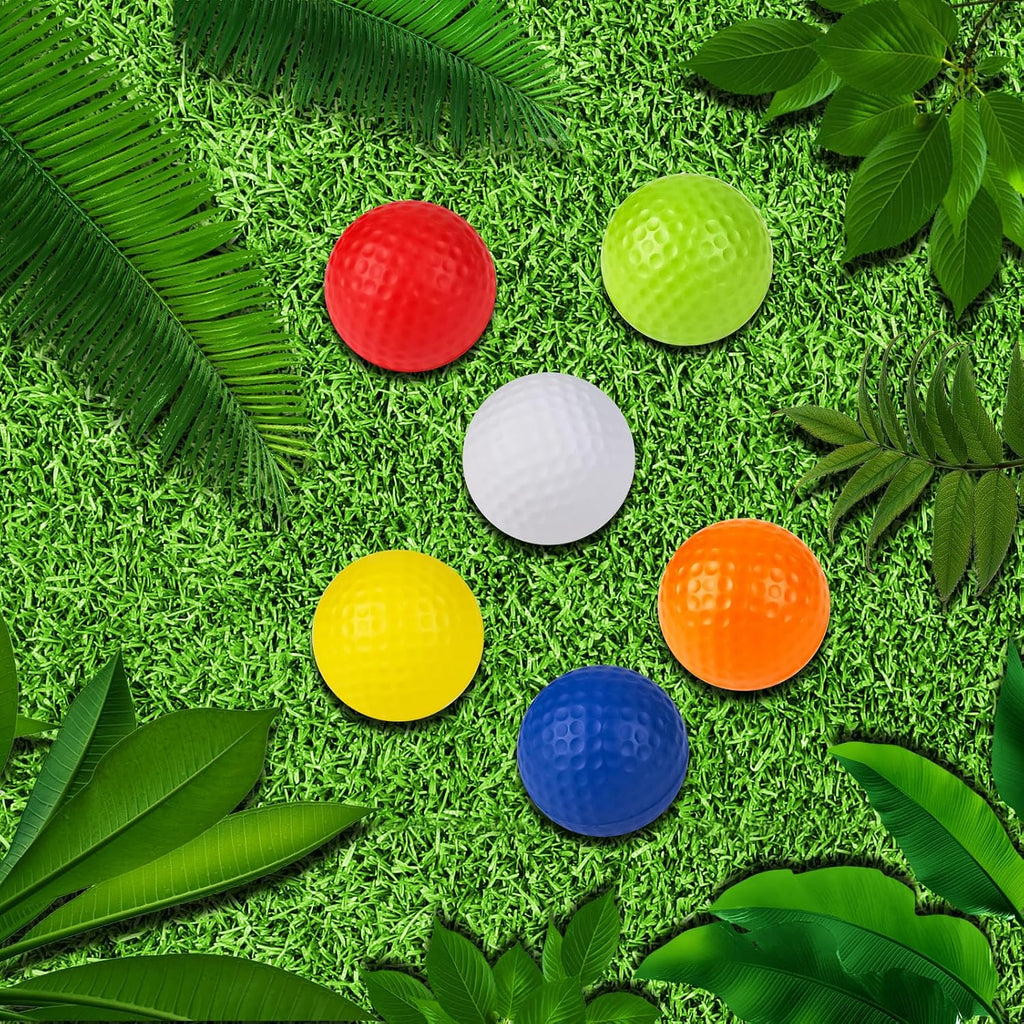 108 Pcs Foam Golf Practice Balls Bulk, Realistic Feel Flight Training Balls, Soft Foam Golf Balls for Backyards Swing