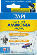 AMMONIA TEST STRIPS Freshwater and Saltwater Aquarium Water Test Strips 25-Test Box