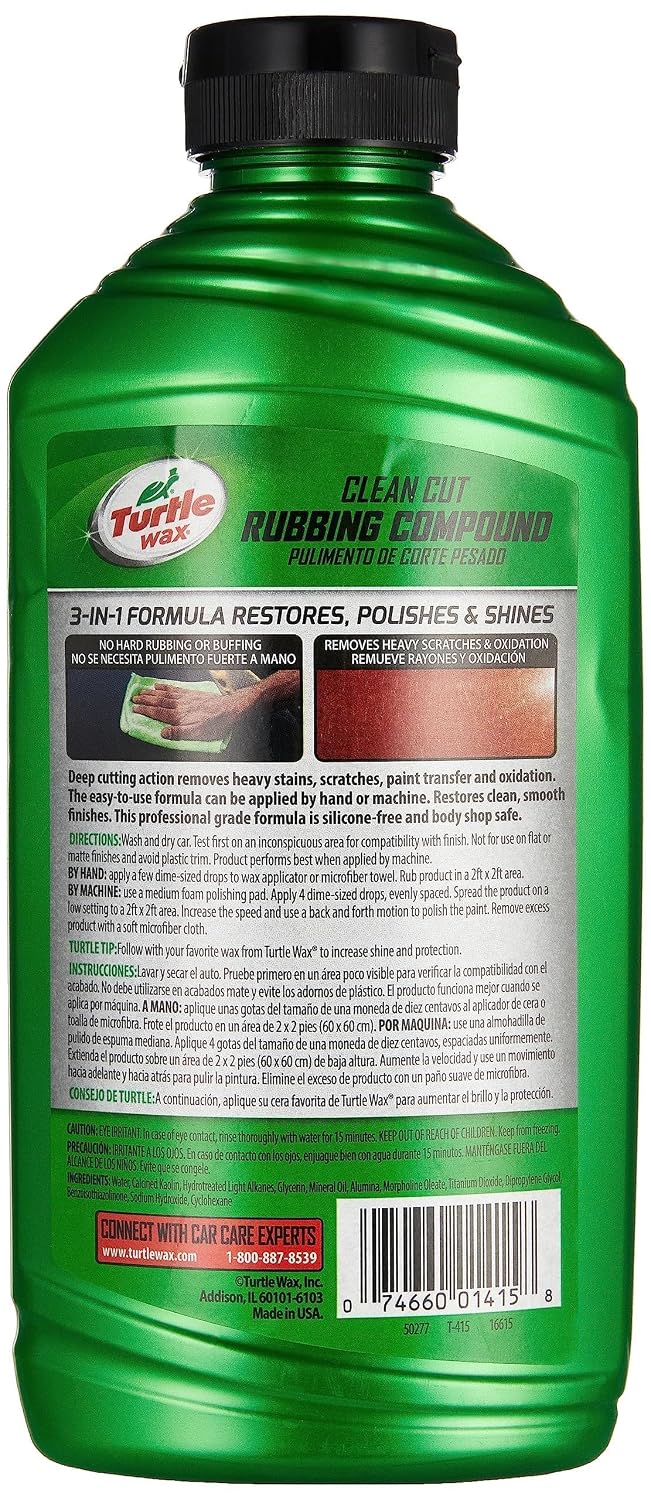 T-415 Premium Grade Clean Cut Rubbing Compound - 18 Fl Oz.