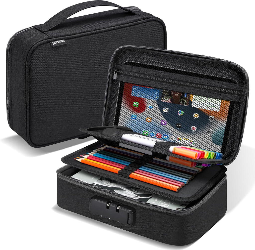 Big Capacity Storage Pouch Marker Pen Pencil Case Simple Stationery Bag Box Art Tool & Sketch Storage Boxes for