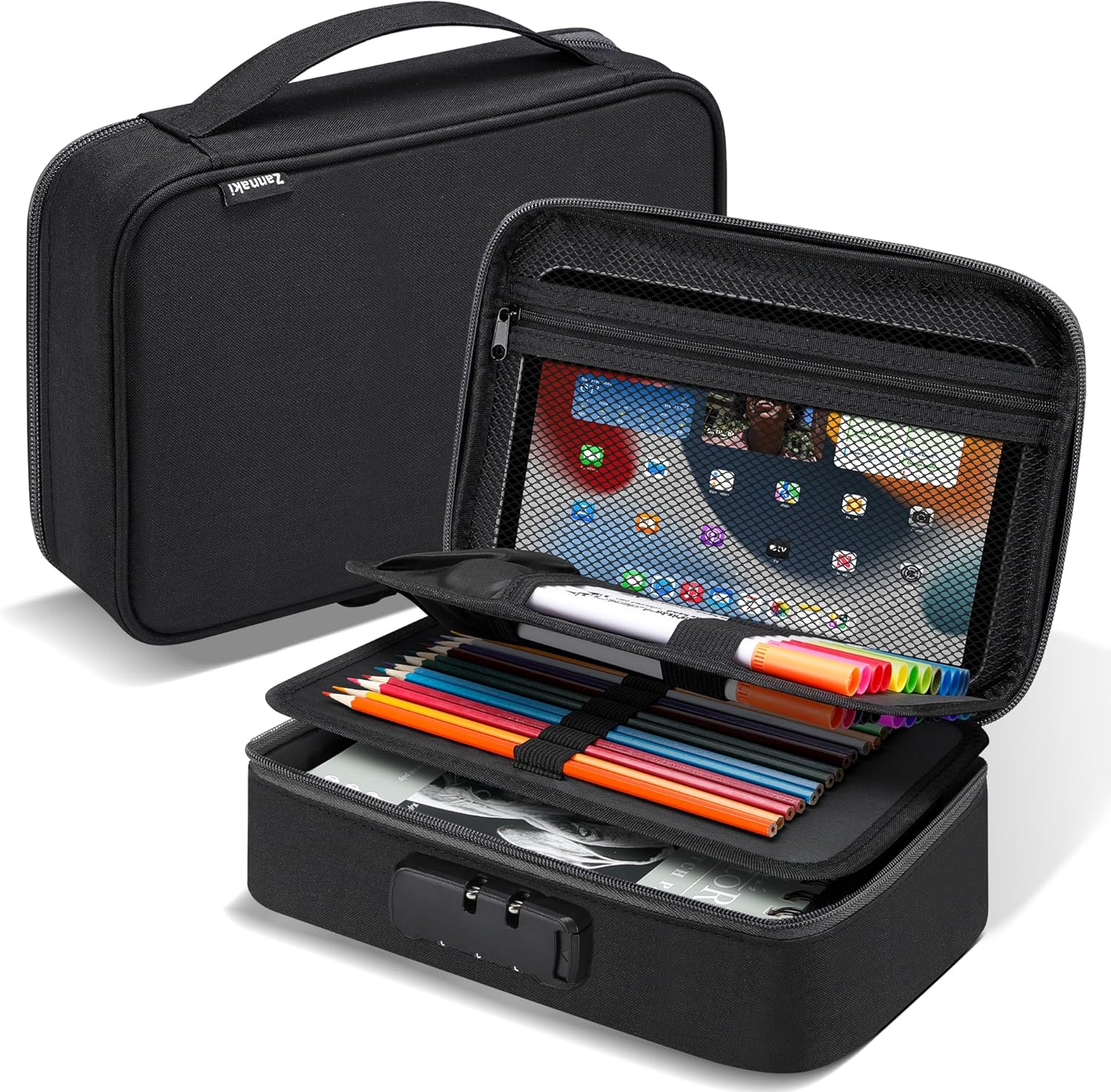 Big Capacity Storage Pouch Marker Pen Pencil Case Simple Stationery Bag Box Art Tool & Sketch Storage Boxes for