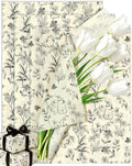 50Sheets Floral Tissue Paper for Gift Bags;Retro Patterned