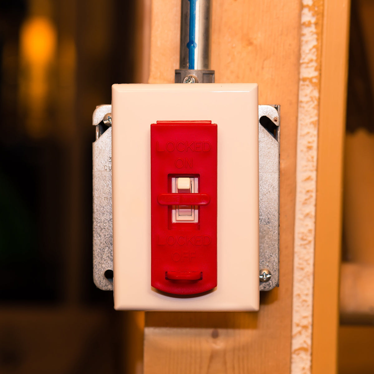 Wall Switch Lockout,Red,3/8 in. Dia. 6064-1 Each