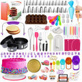 700 PCs Cake Decorating Kit with Baking Supplies Cake Decoration Set including Springform Pans, Cake Turntable