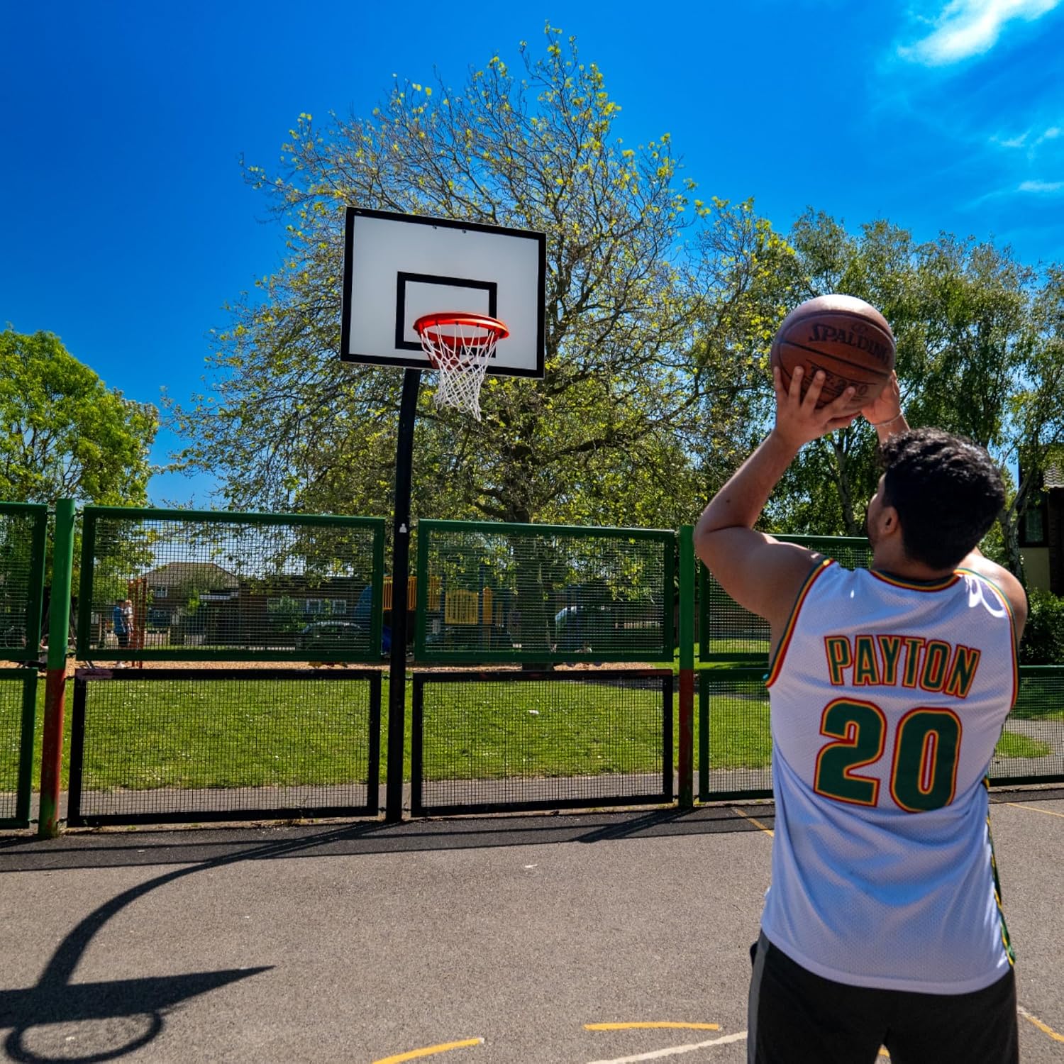 Portable Basketball Net/Hoop | HoopTheHoop | Outdoor and Indoor Removable Basketball Net | Fits All Standard Rim