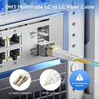 5-Pack 40Gb OM3 LC to LC Fiber Optic Cable, 3.3ft / 1m