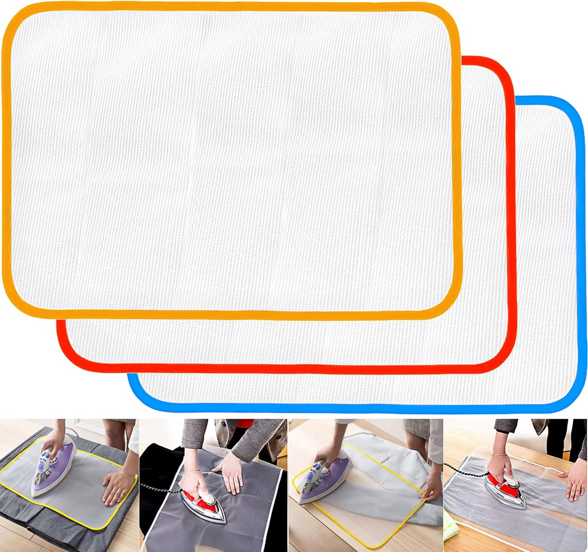 Pressing Cloth for Ironing and Sewing 5 pcs Ironing Cloth to Protect Clothes - Durable Iron Pressing Cloth Protector