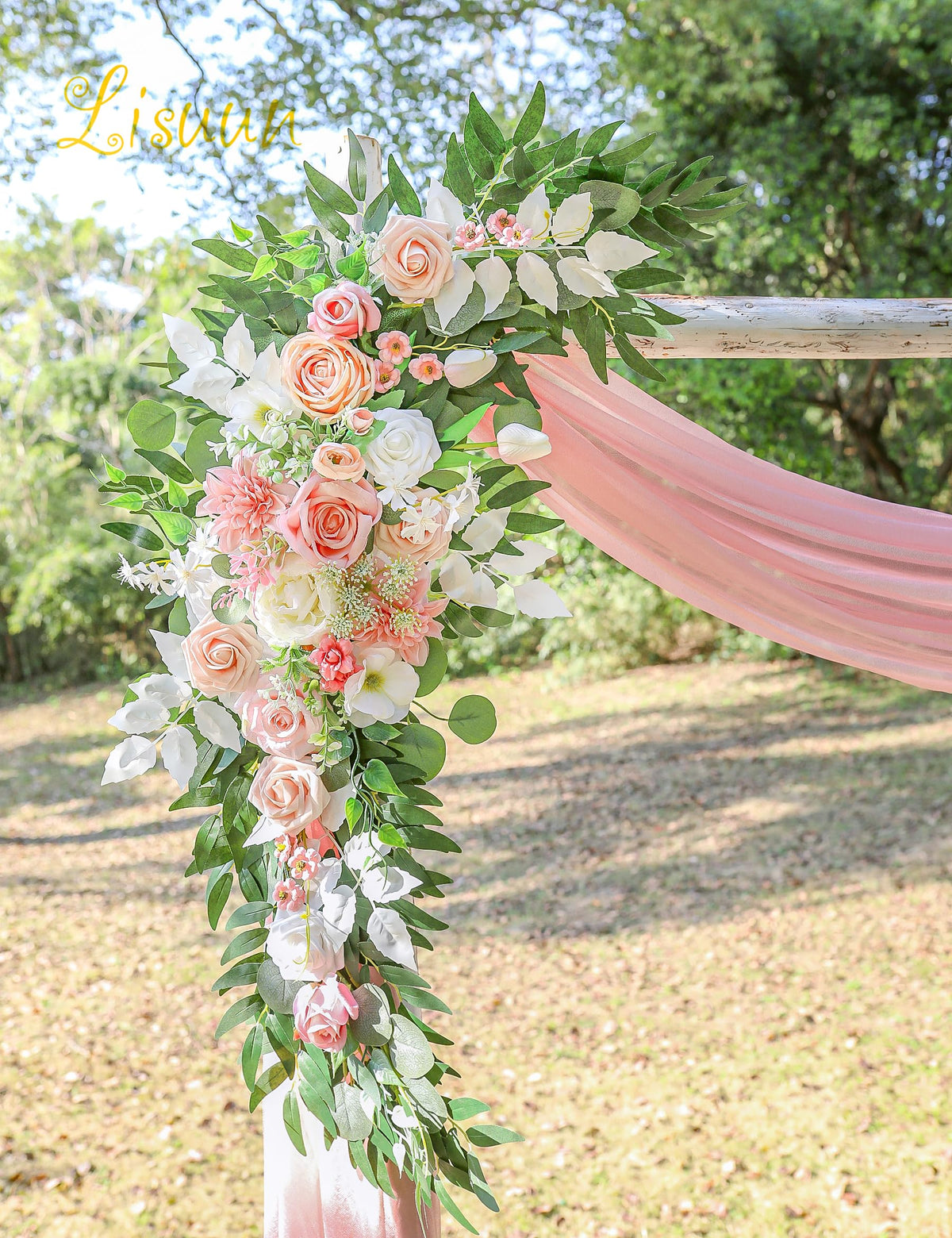 Artificial Wedding Arch Flowers, 2 Large Floral Swags