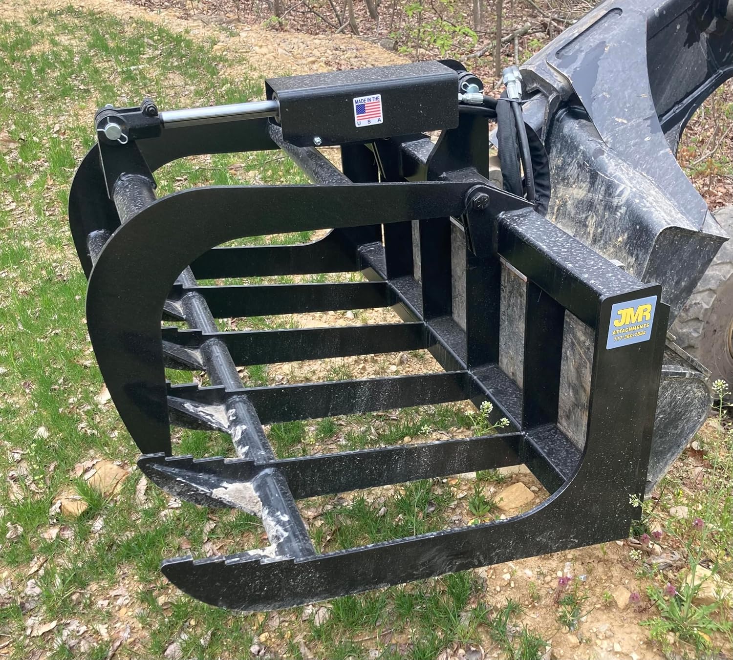 48" Root Grapple for Skid Steer/Tractor-Brush Grapple | Skid Steer Mount Material Handling Attachment