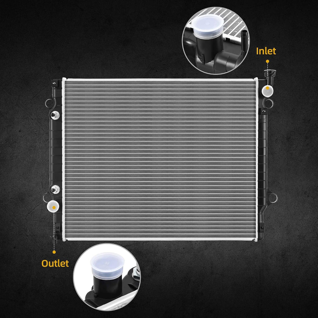 DWVO Complete Radiator Compatible with 2016-2019 2021-2023 Toyota Tacoma