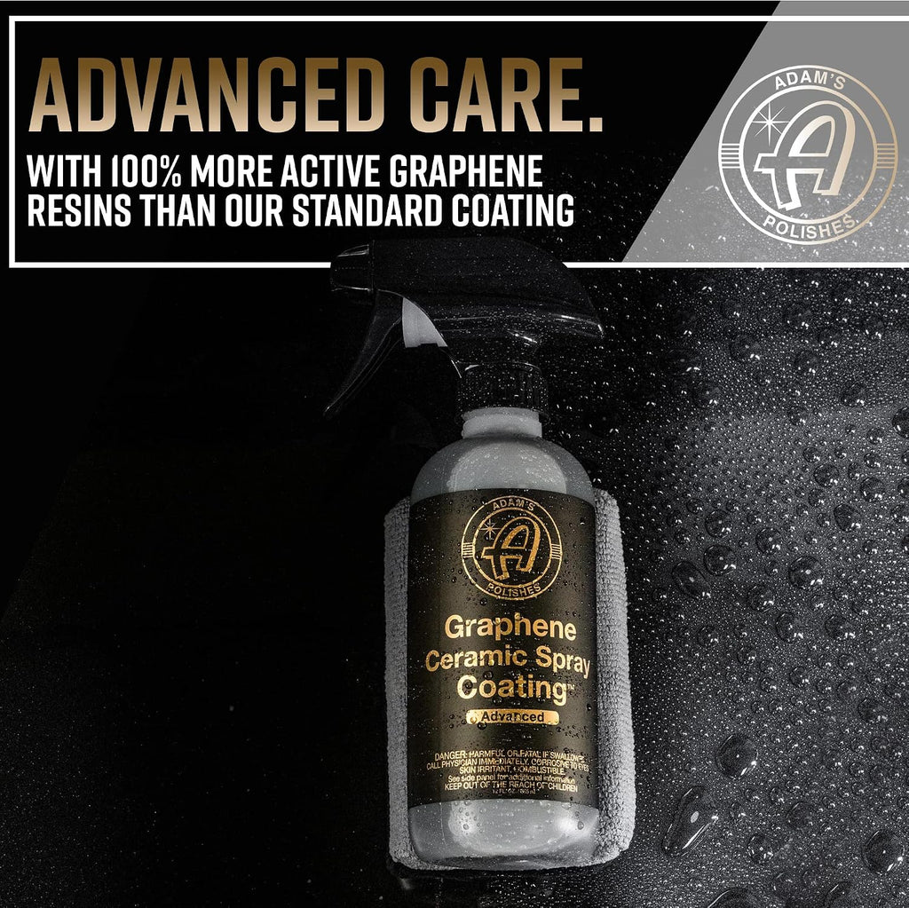 Adam's Advanced Graphene Ceramic Spray Coating Kit - 18+ Months Sprayable Graphene Oxide Ceramic Coating for Cars