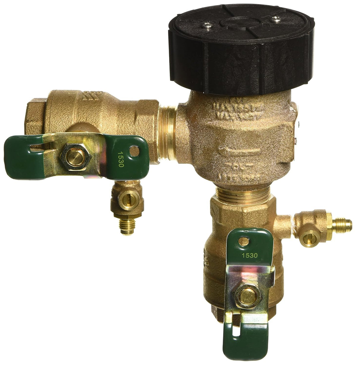 Watts 1" Bronze Freeze Resistant Pressure Vacuum Breaker, Quarter Turn Shutoff, Tee Handles