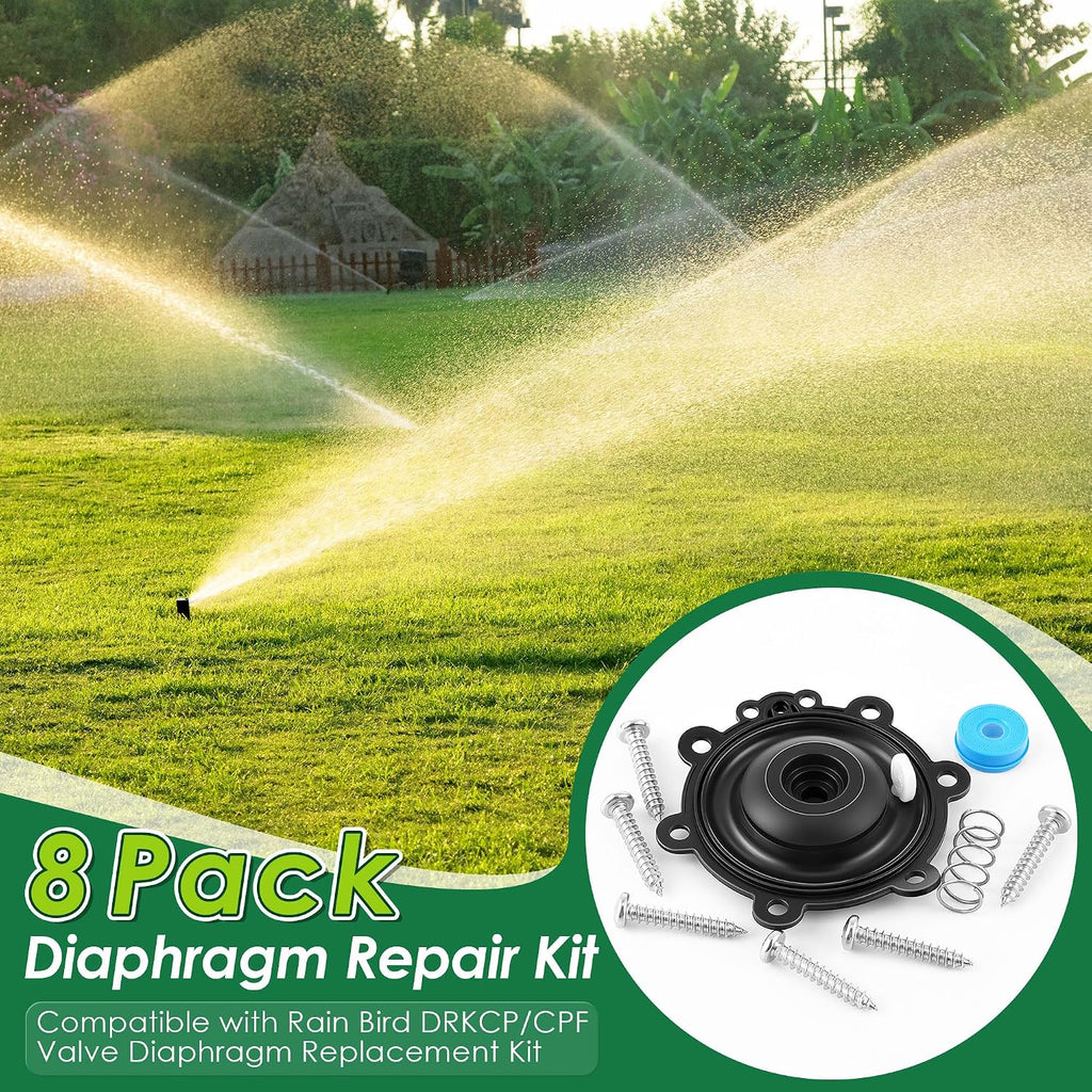 Diaphragm Repair Kit Compatible with Rain Bird DRKCP/CPF(8 Pack)