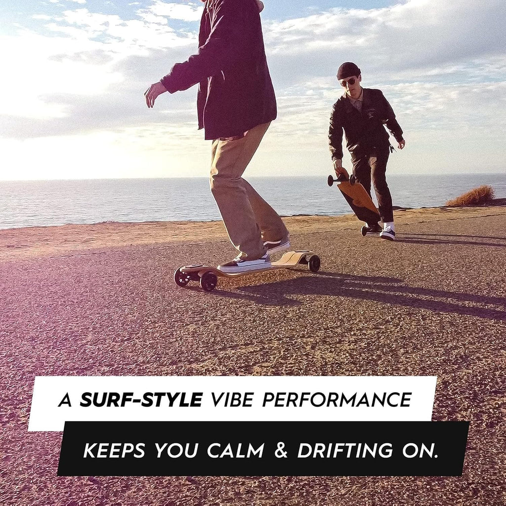 Longboards Bamboo Longboards for Cruising, Carving, Free-Style, Downhill and Dancing (Bamboo Drop & Fiberglass