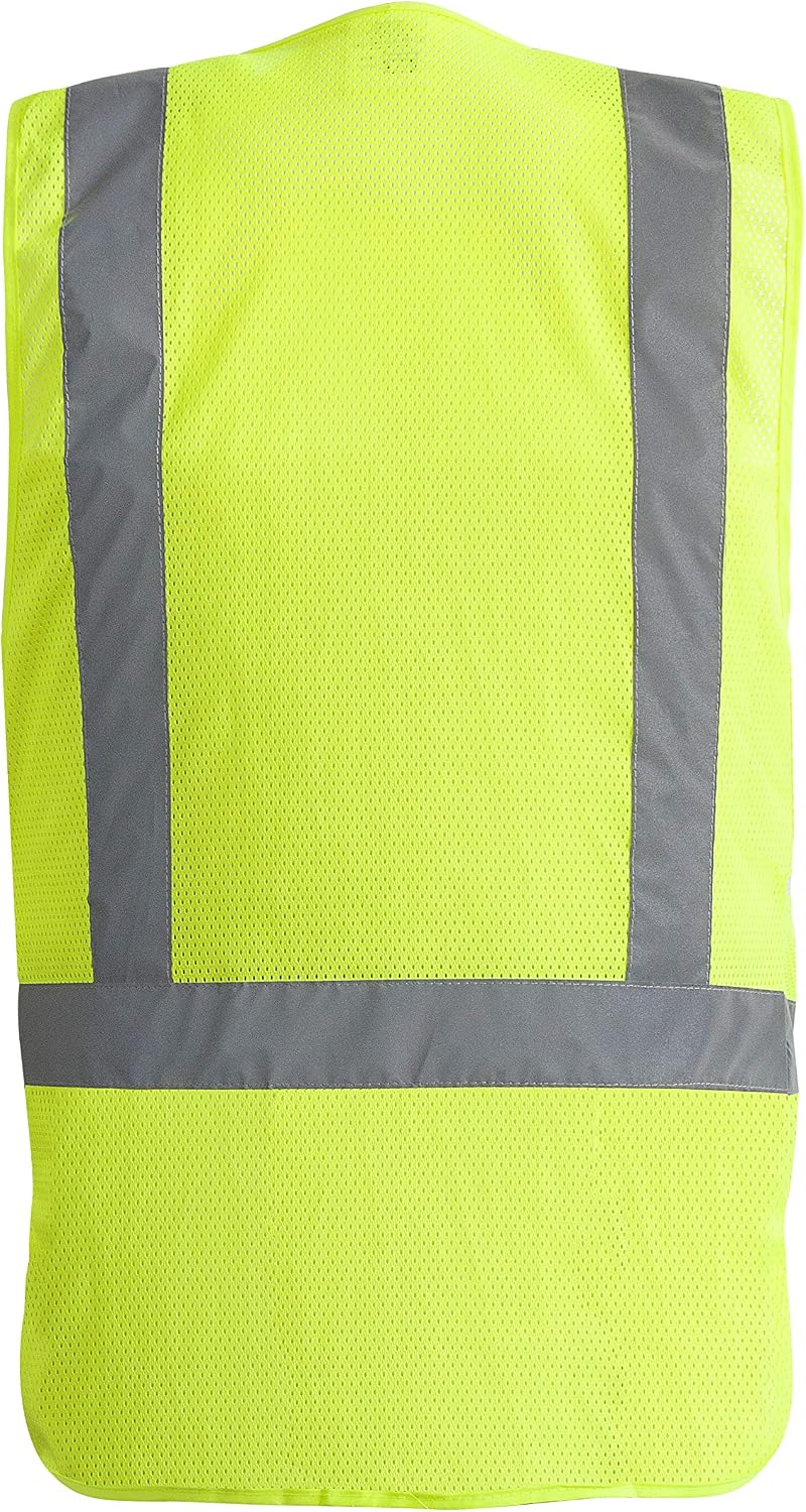 High Reflective Vest - Construction Vest - Universal Fit - ANSI/ISEA Class 2 - Sweat-Free With Reflective Material