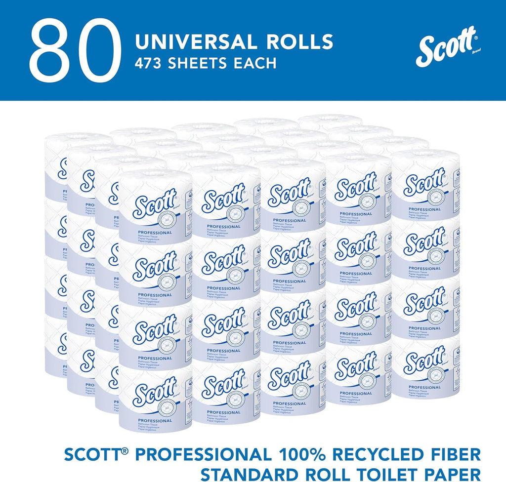 Standard Roll Toilet Paper, Bulk, 80 Rolls (13217)