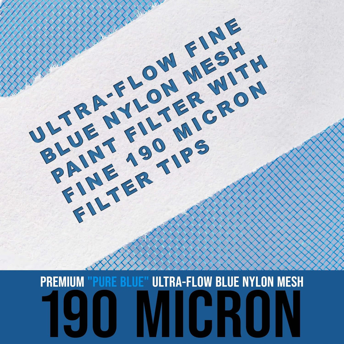 TCP Global - 190 Micron Filter Tips Ultra-Fine Paint Strainer (50 Pack)