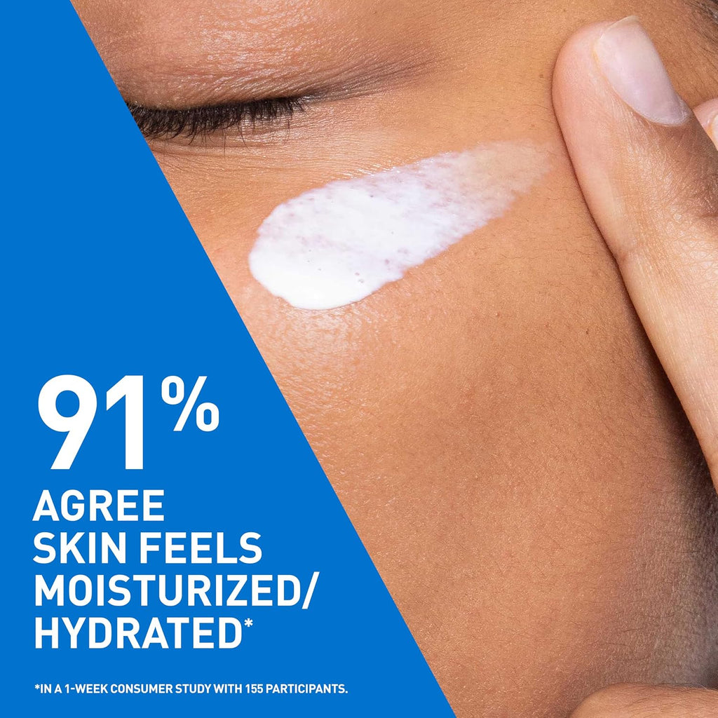 AM Oil Face Moisturizer Lotion, Sunscreen for Face, SPF 30, 3oz | Skin Care with Hyaluronic Acid & Niacinamide