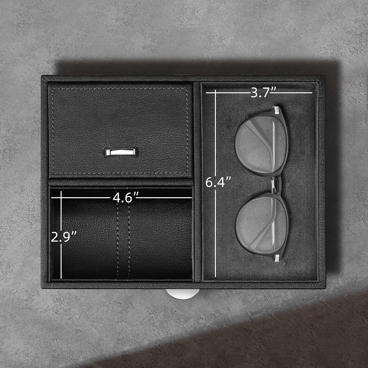 Automatic Double Watch Winder for Men - Watch Winder Box with Jewelry Organizer Tray for Father Husband Dad, Japanese