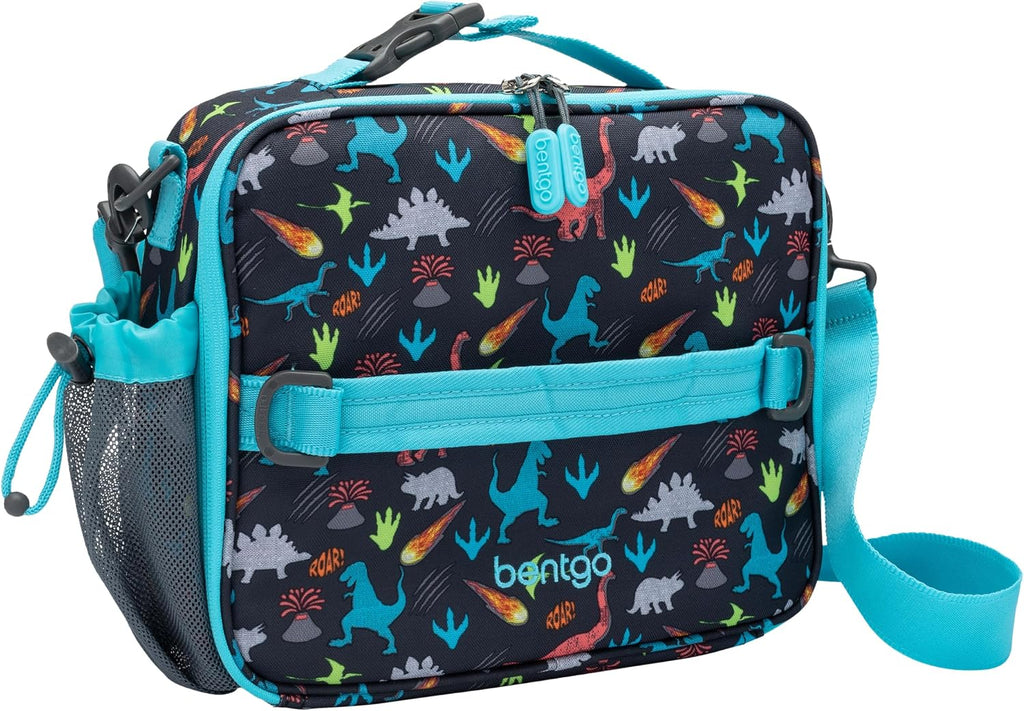 Kids Prints Double-Insulated Reusable Lunch Bag | For Kids 3+, Adjustable Strap; Holds Lunch Box/Water Bottle/Snacks;