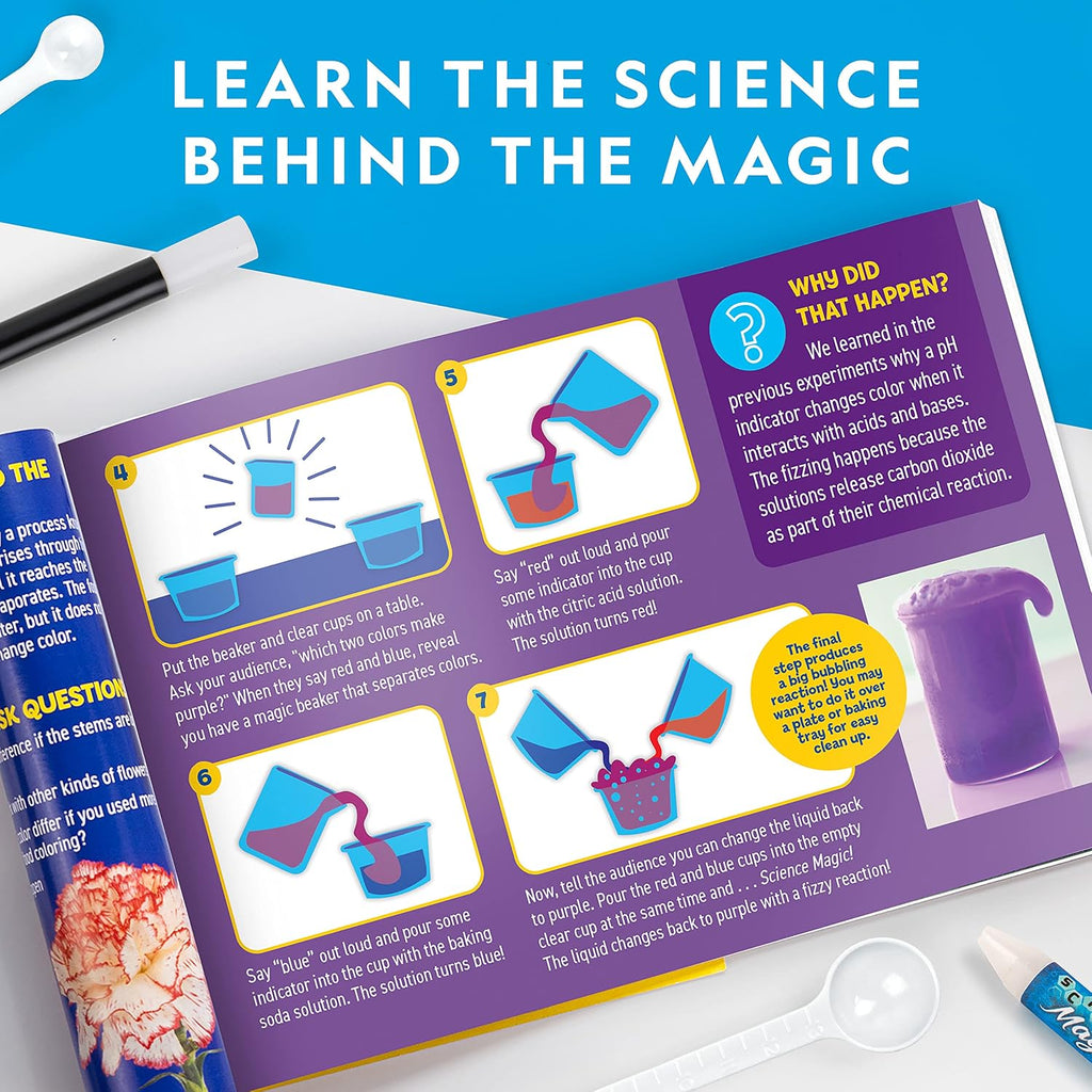 National Geographic Magic Chemistry Set with 10 Tricks for Kids Ages 8-12 | Science Experiments, STEM Projects