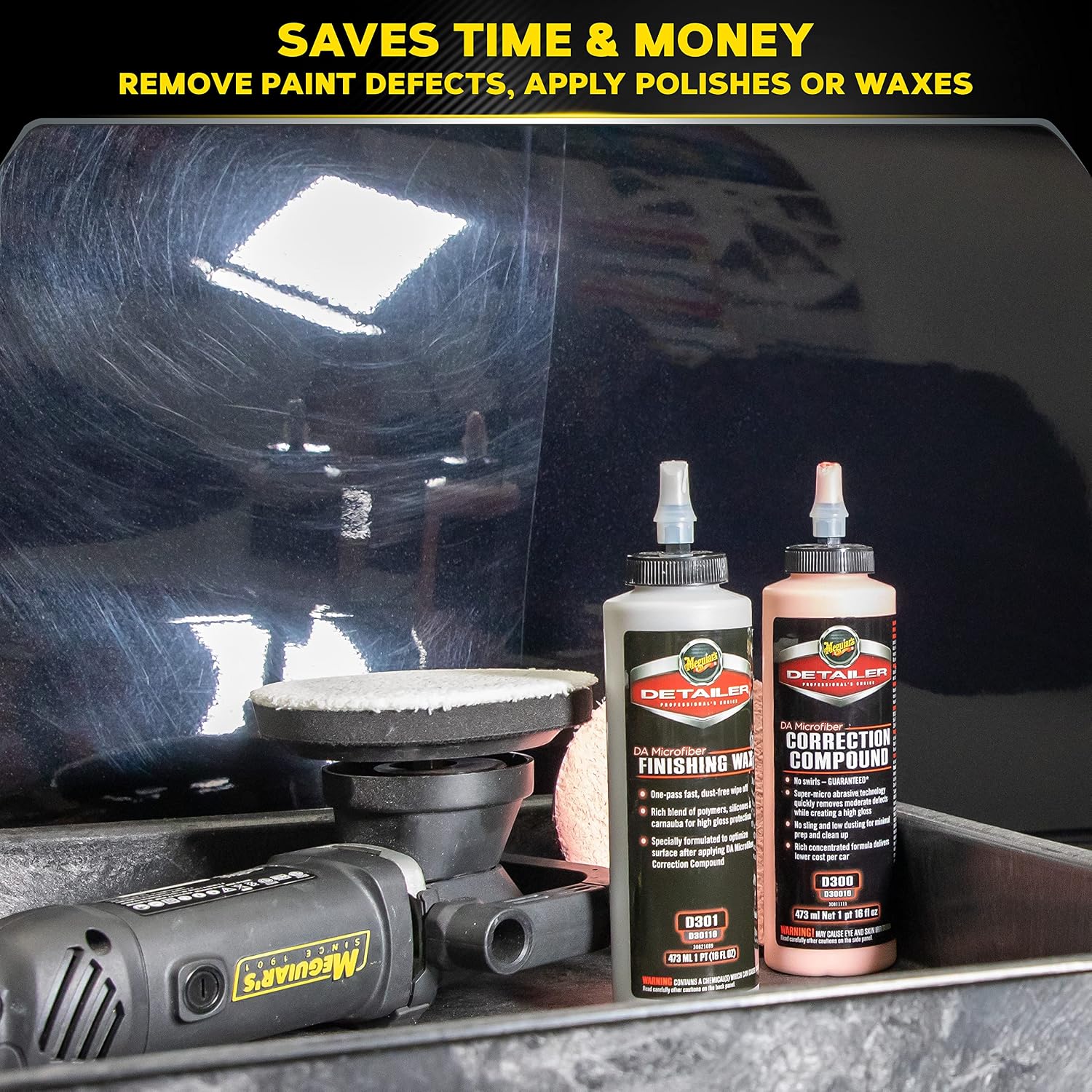 MT300 Variable Speed Dual Action Polisher, Professionally Designed Car Scratch Remover and Car Polisher with Digital
