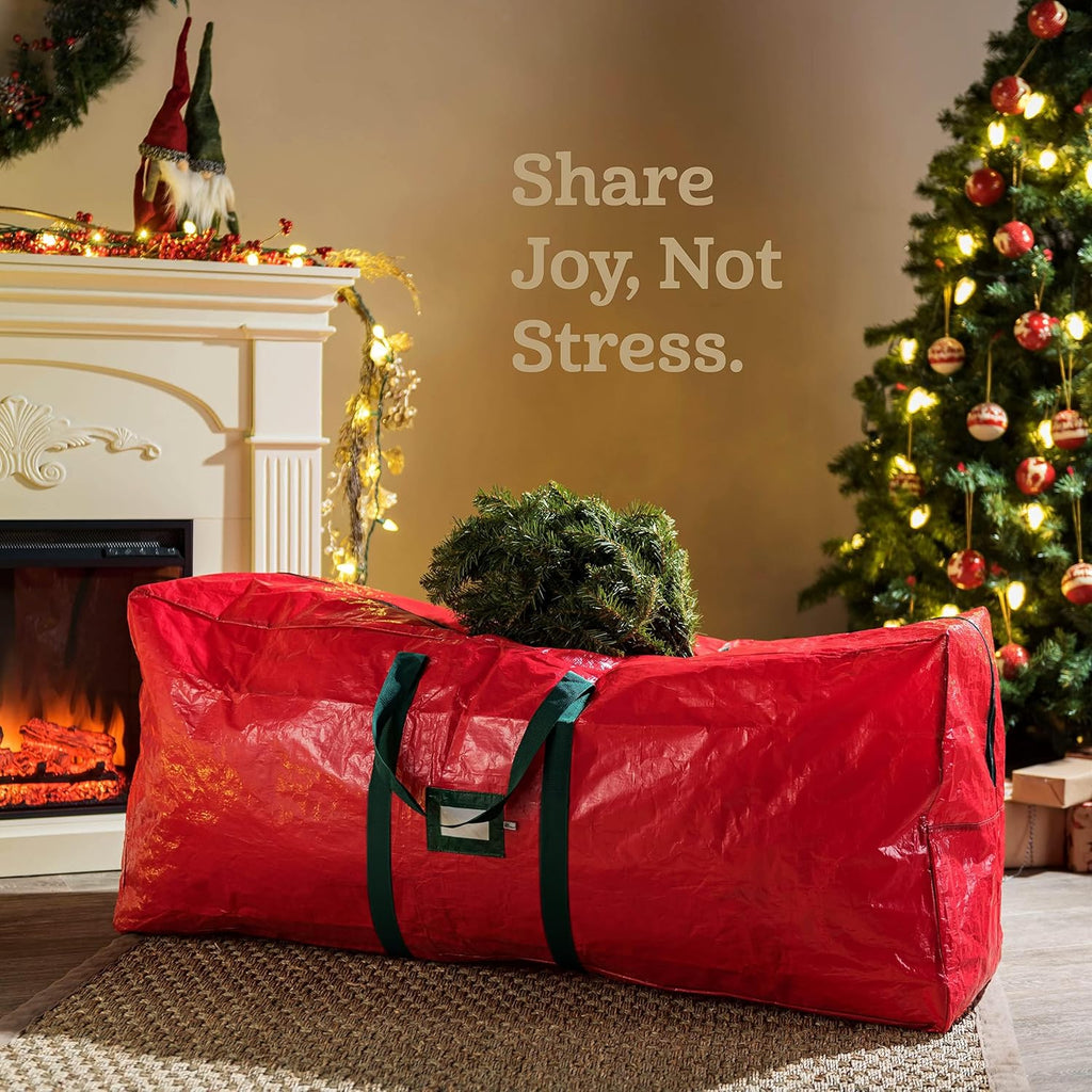 Christmas Tree Storage Bag - Fits 7.5 Ft Artificial Trees - Plastic, Waterproof Christmas Tree Bag For Storage Box