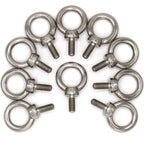 Stainless Steel Machinery Shoulder Lifting Eye Bolt (M6, 10 Items)
