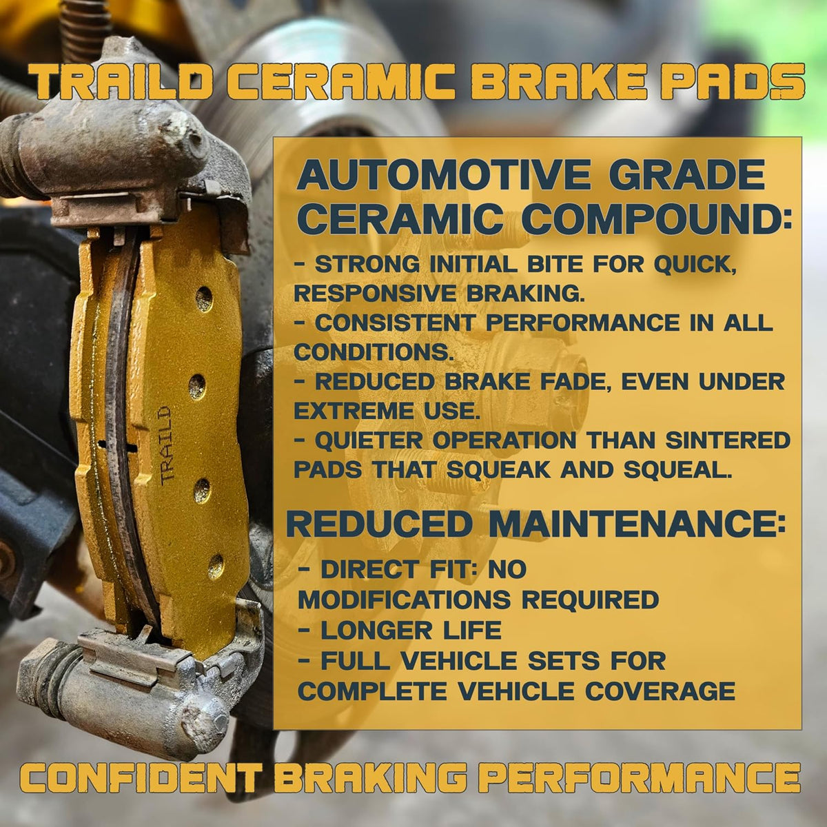 Traild Ceramic Brake Pads for Can-Am Outlander 400 500 650 800 2005-2012