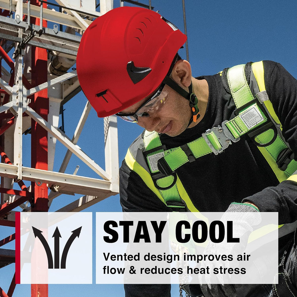 CH-2-400V Type 2 Hard Hat - Vented Construction Safety Helmet with Side Impact Head Protection - ANSI Z89.1 Type 2 &